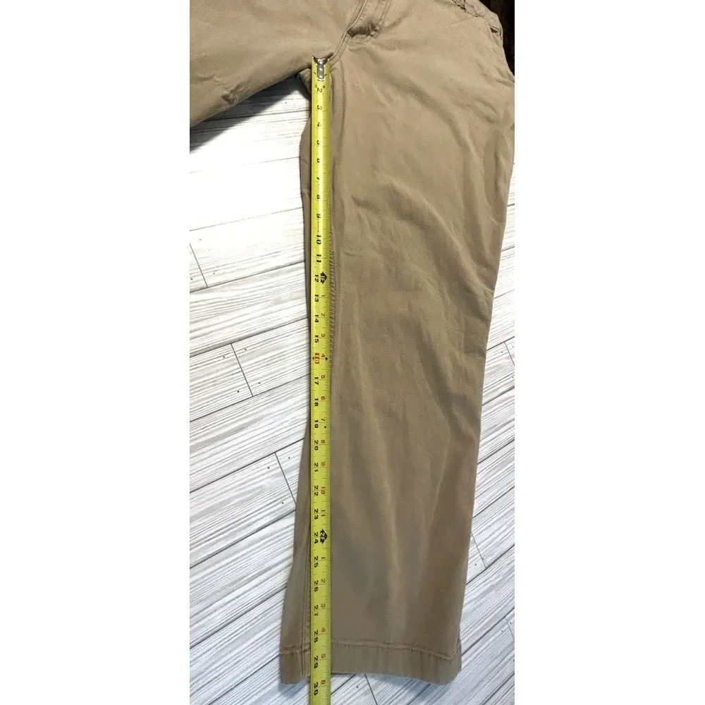 Carhartt Relaxed Fit Brown Cotton Canvas Workwear Mens Pants‎ 46x32